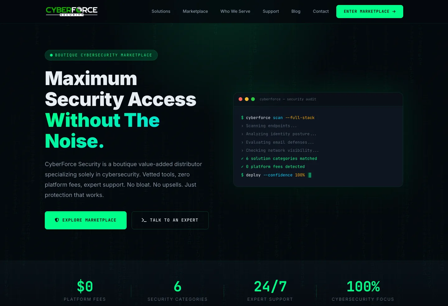CyberForce Security — live Smart Website