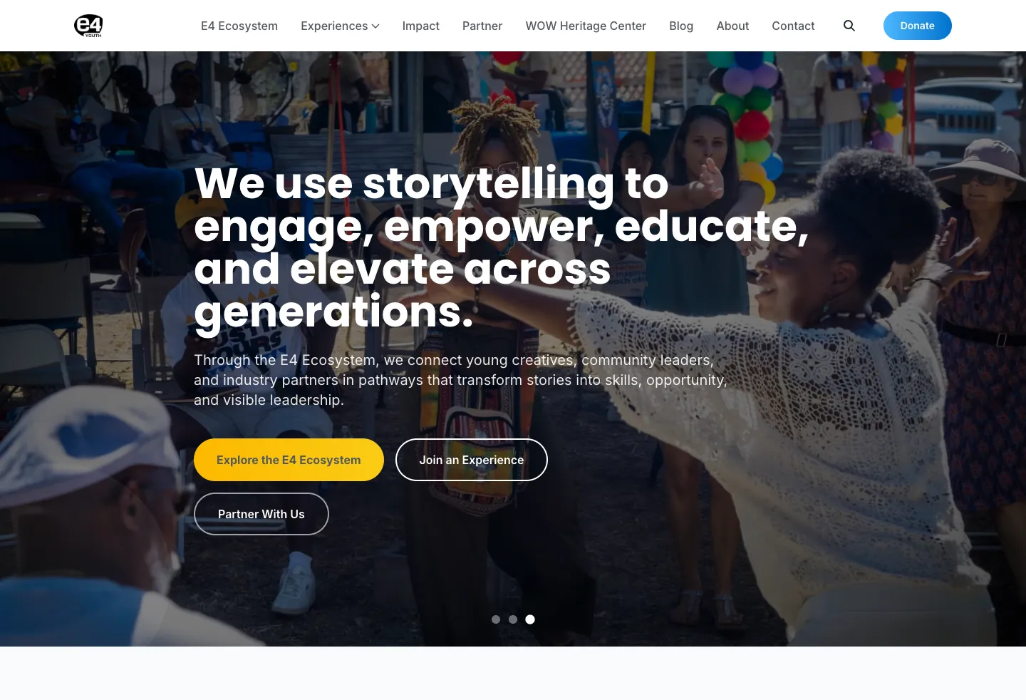 E4Youth — live Smart Website