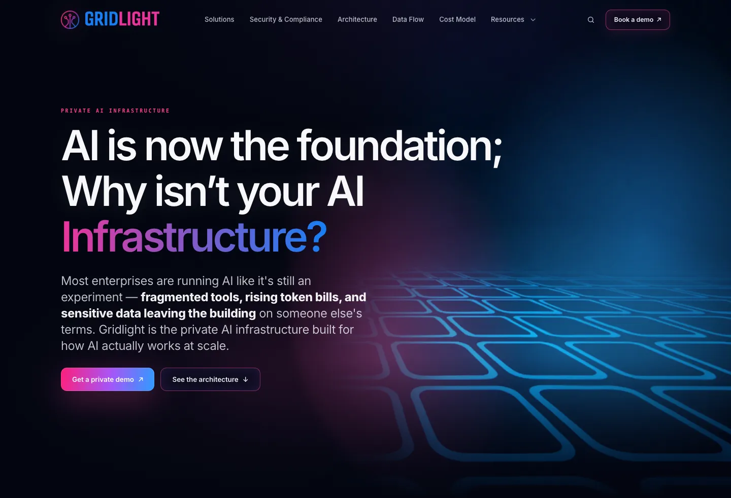 Gridlight — live Smart Website