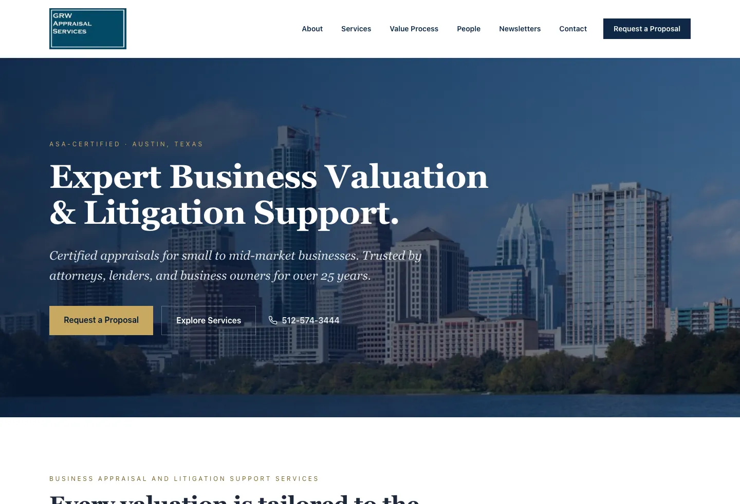 GRW Appraisal Services — live Smart Website